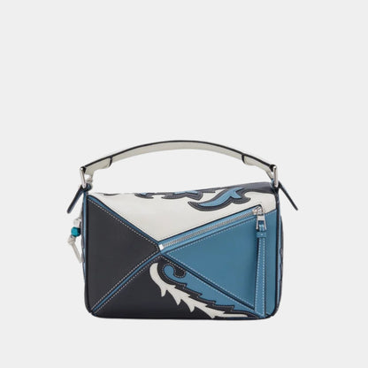 Puzzle 10 Cowboy Re-edition Bag in Classic Calfskin