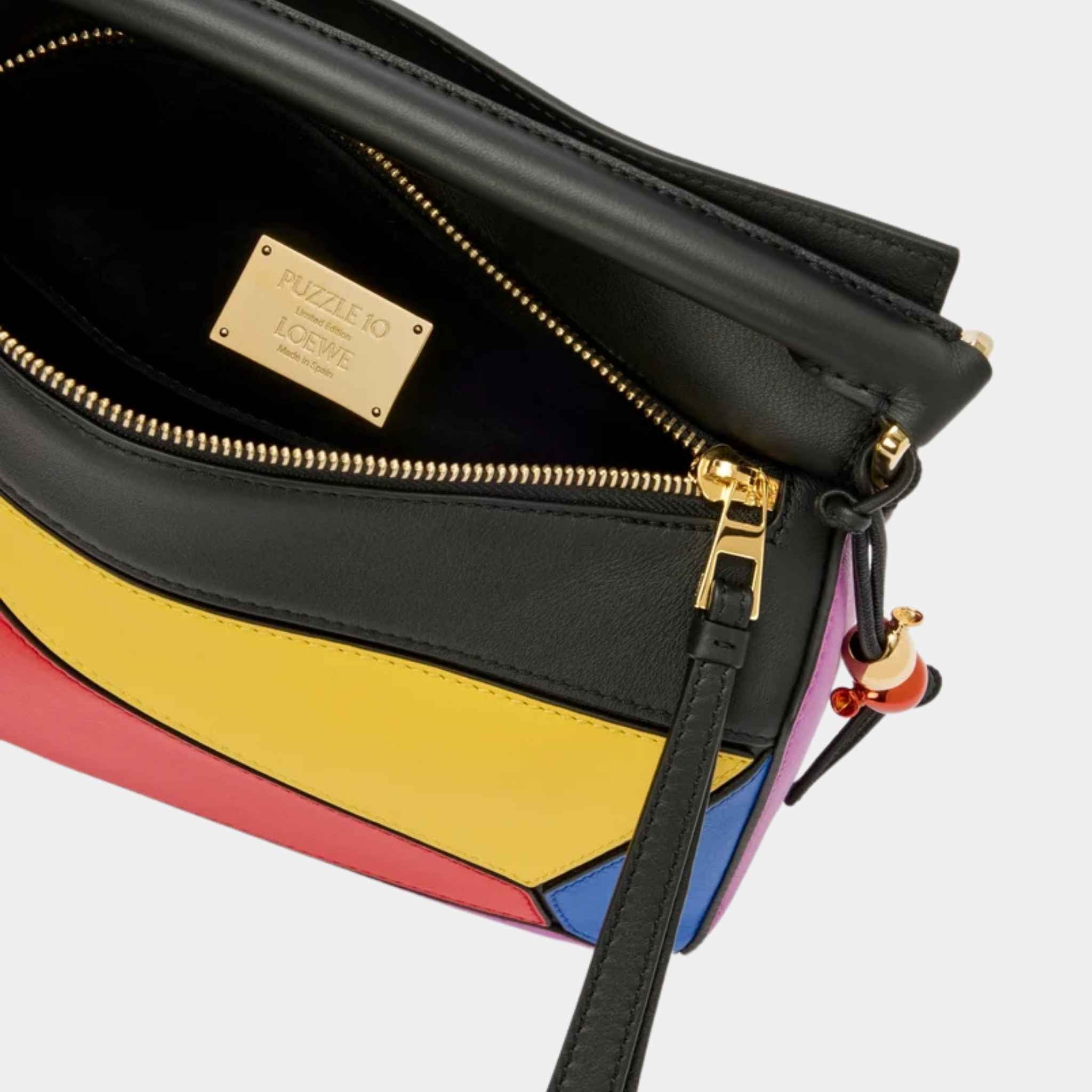 Puzzle 10 Multicolour Re-edition Bag in Classic Calfskin