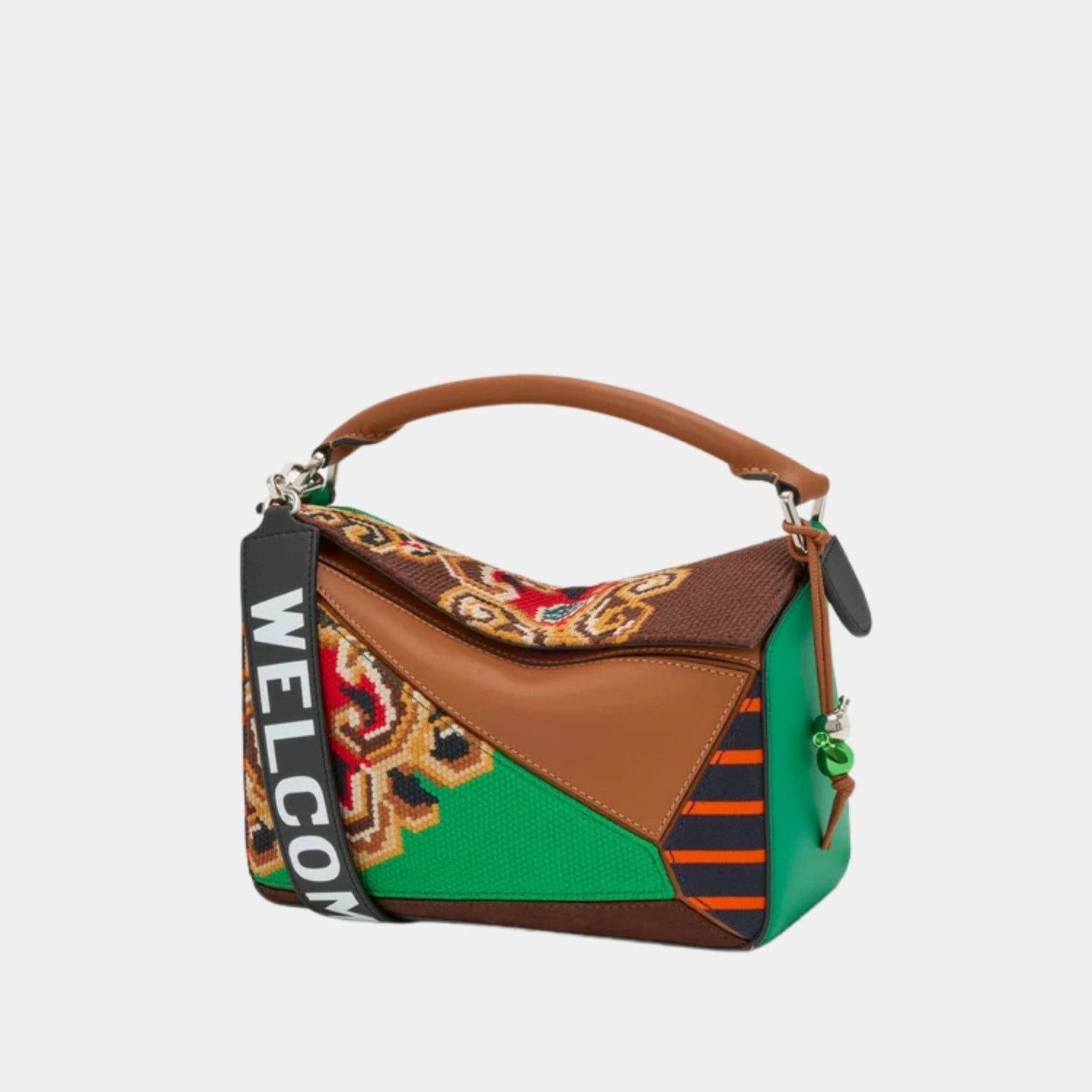 Puzzle 10 Patchwork Re-Edition Bag in Calfskin and Suede