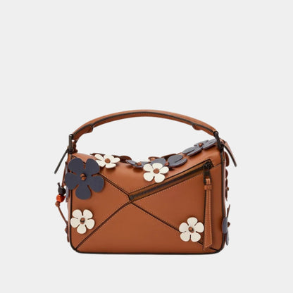 Puzzle 10 Plumeria Re-edition Bag in Classic Calfskin
