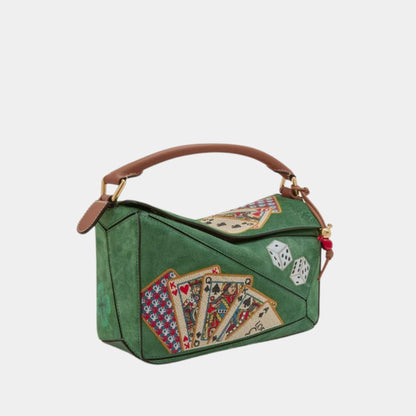 Puzzle 10 SS18 Runway Re-edition Bag in Calfskin Suede