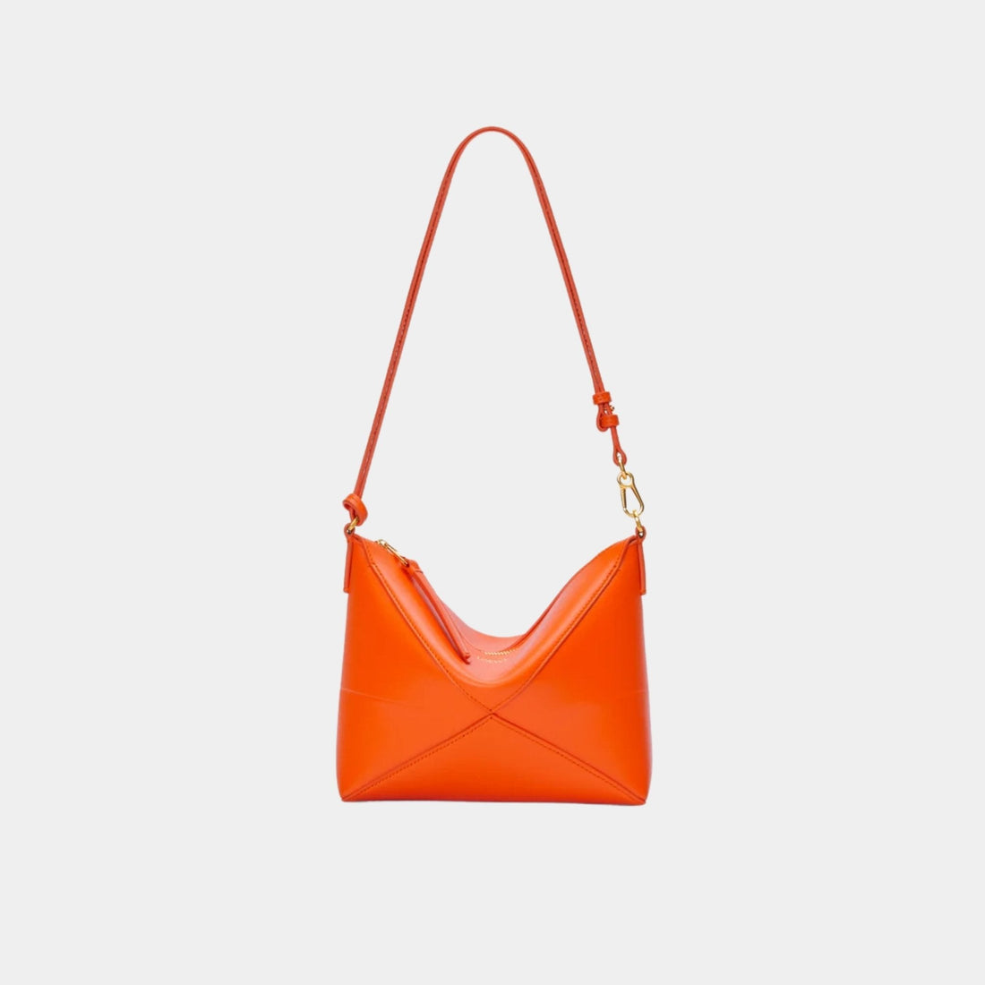 Puzzle Fold Pouch In Shiny Nappa Calfskin