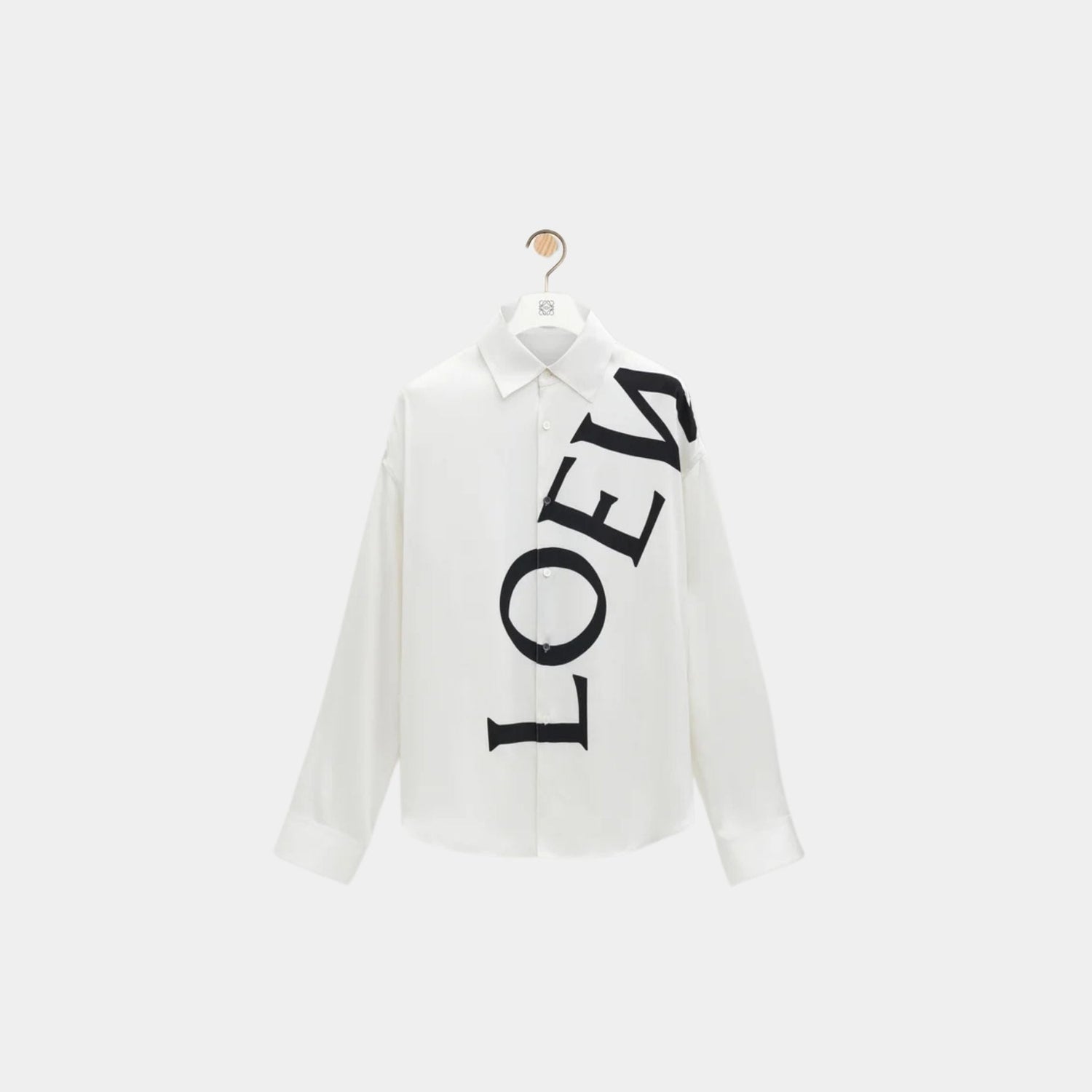 Shirt in Silk with oversized LOEWE Print