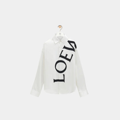 Shirt in Silk with oversized LOEWE Print
