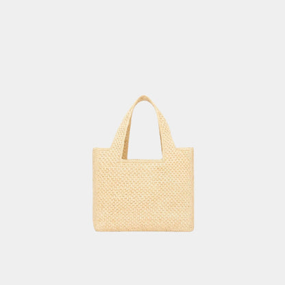 Small LOEWE Font Tote Made of Raffia
