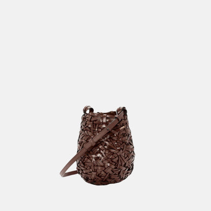 Small Nest Basket Bag in Calfskin