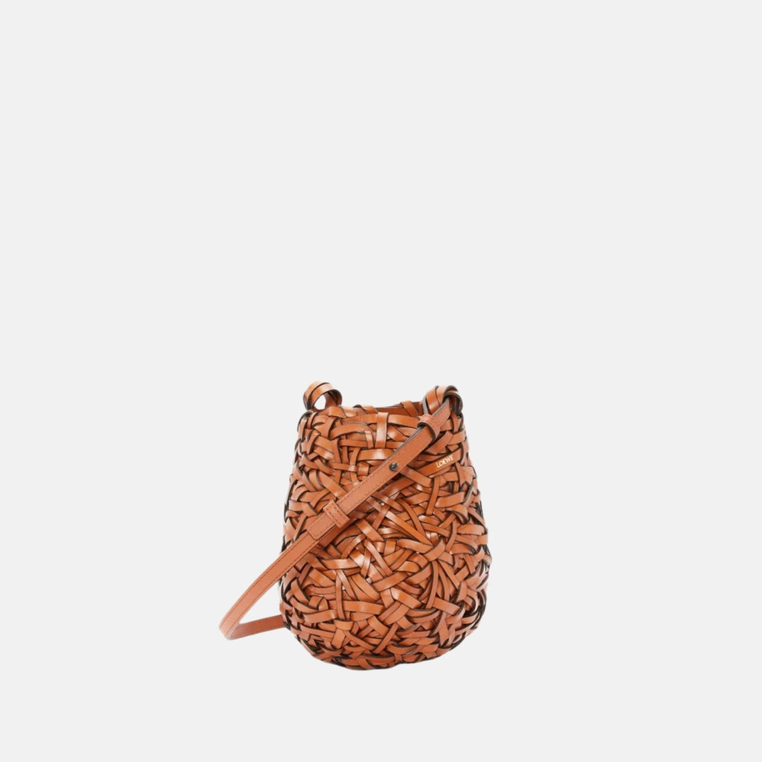 Small Nest Basket Bag in Calfskin