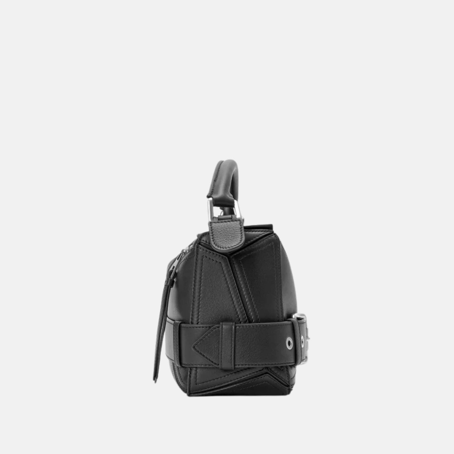 Small Puzzle Biker Bag in Shiny Calfskin