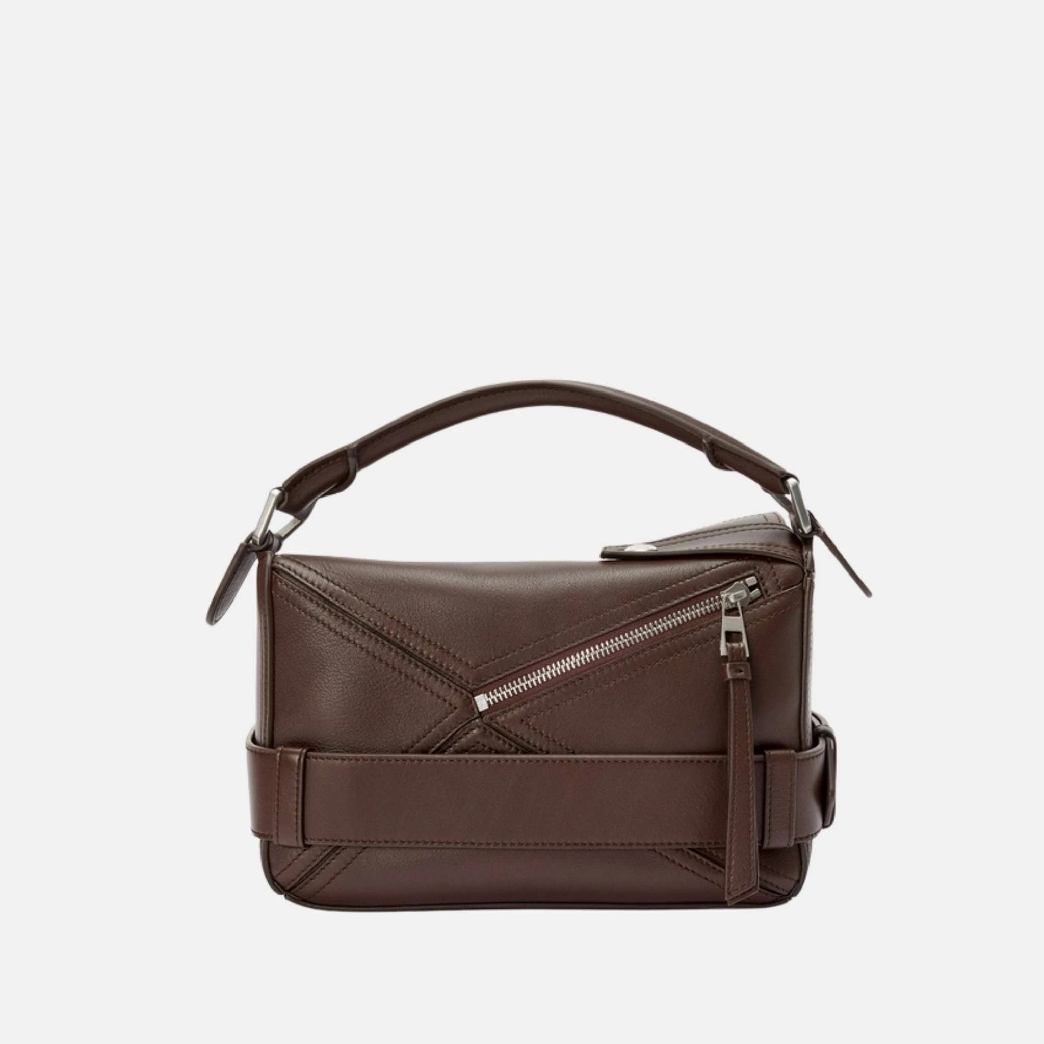 Small Puzzle Biker Bag in Shiny Calfskin
