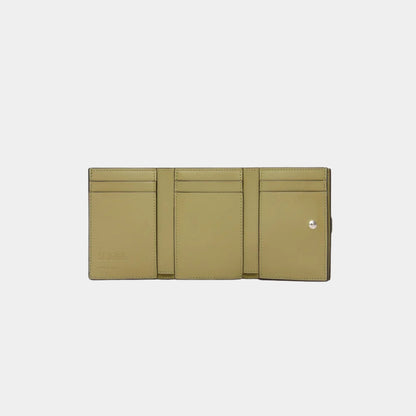 Trifold Wallet In Soft Grained Calfskin