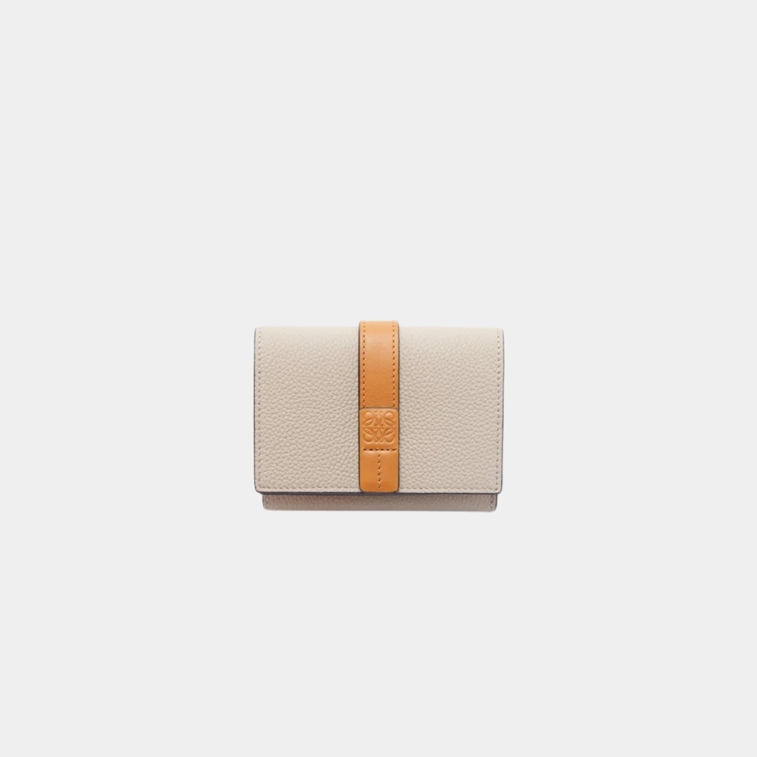 Trifold Wallet In Soft Grained Calfskin