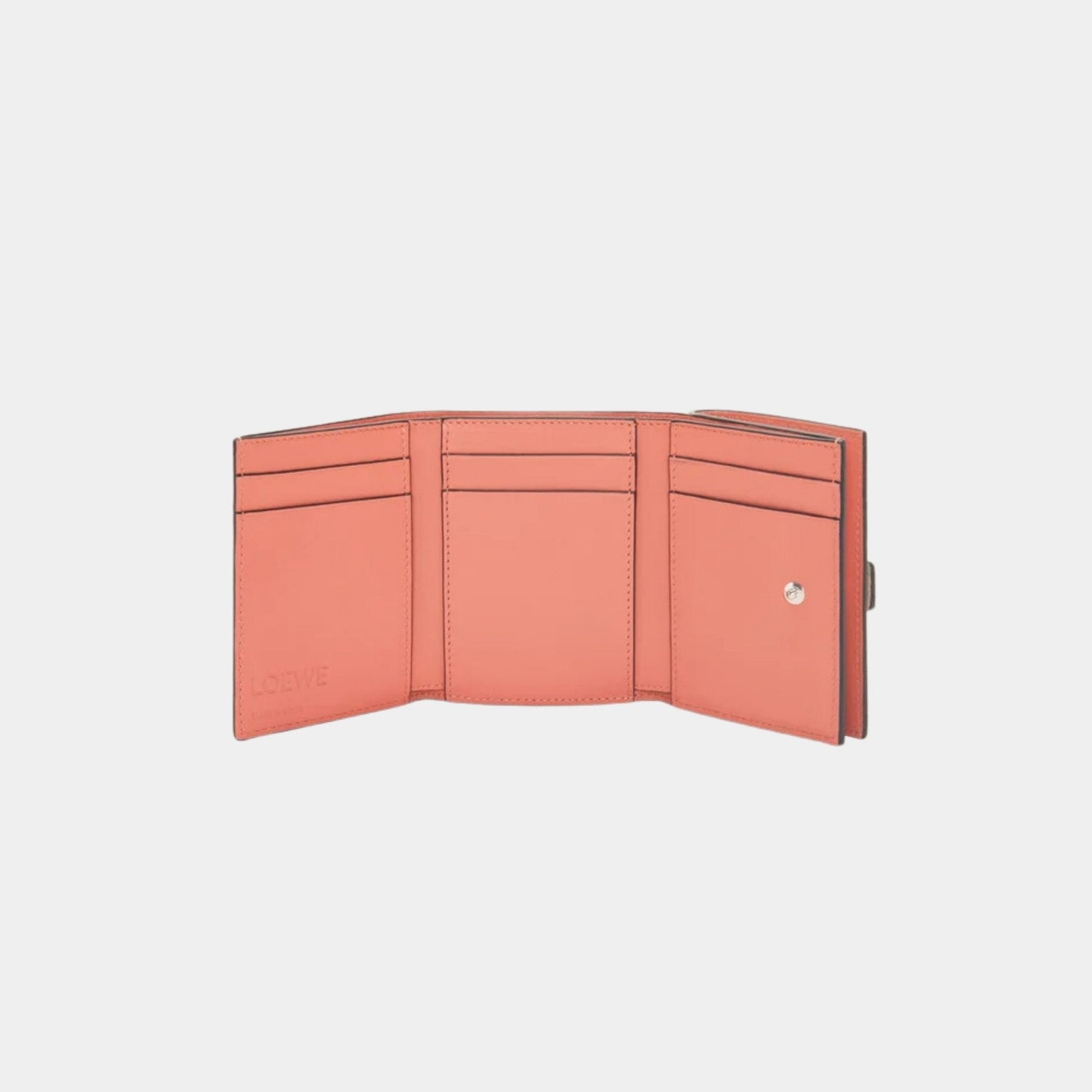 Trifold Wallet In Soft Grained Calfskin