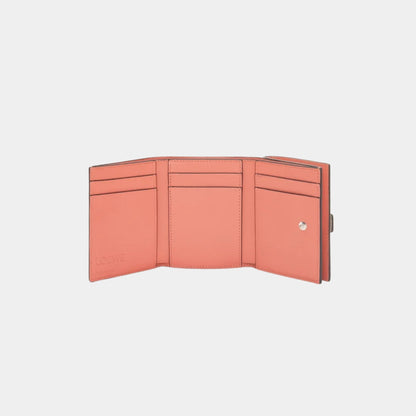 Trifold Wallet In Soft Grained Calfskin