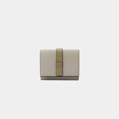 Trifold Wallet In Soft Grained Calfskin