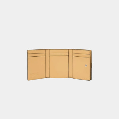 Trifold Wallet In Soft Grained Calfskin