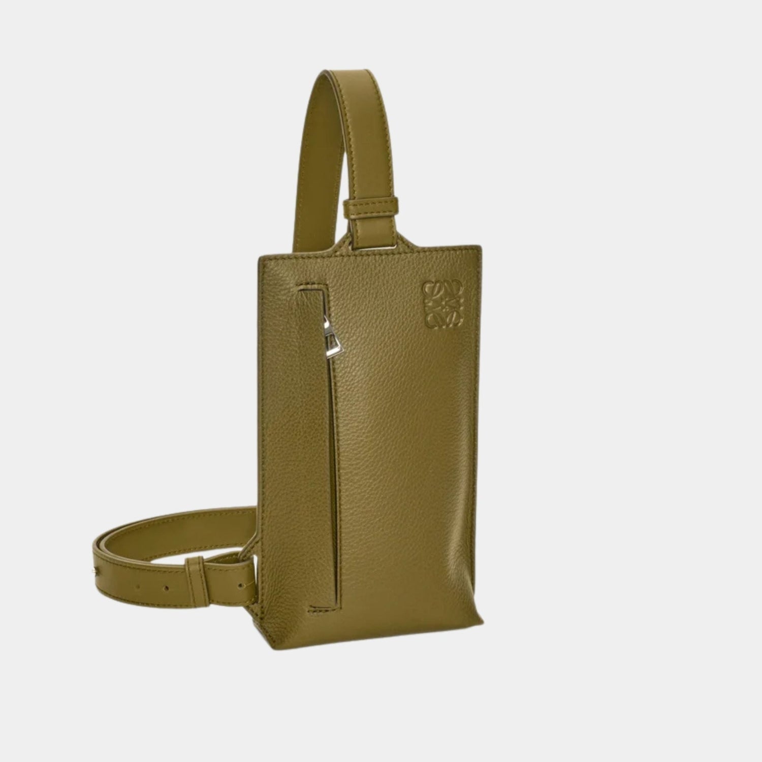 Vertical T-bag Soft Grained Calfskin