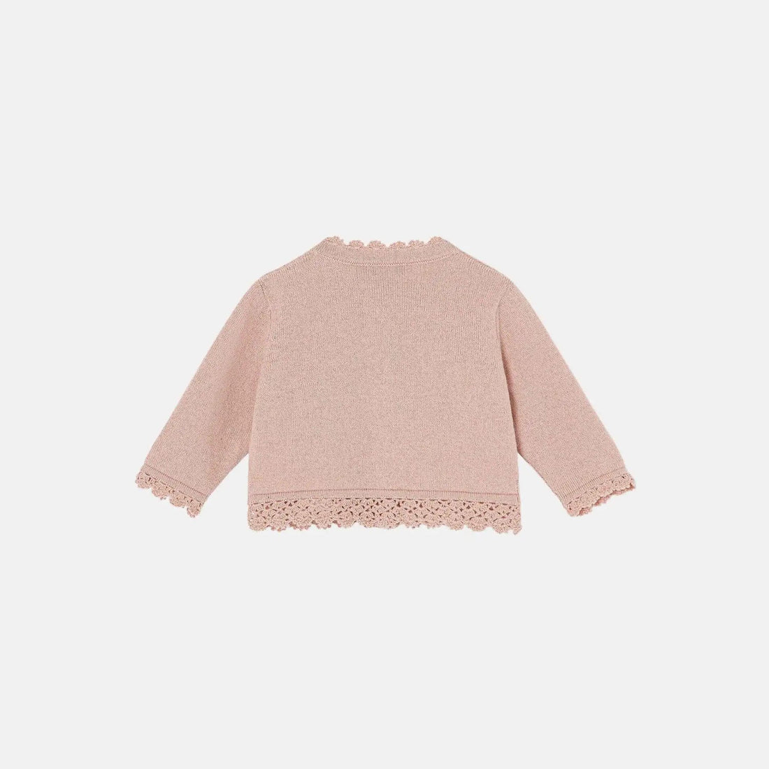 Baby Rosebud Cardigan Cashmere Cotton