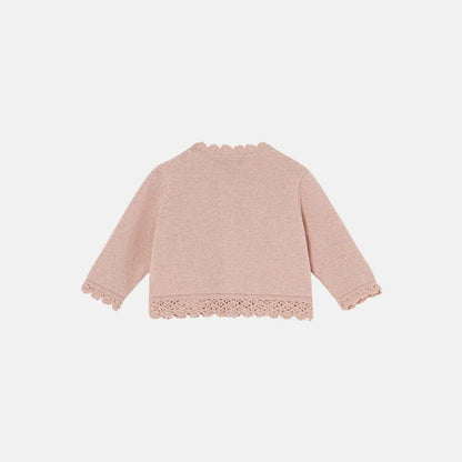 Baby Rosebud Cardigan Cashmere Cotton