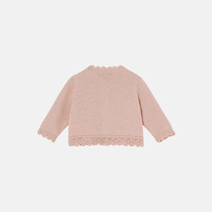 Baby Rosebud Cardigan Cashmere Cotton