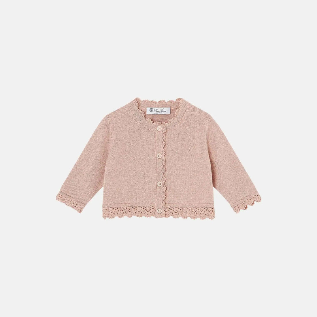 Baby Rosebud Cardigan Cashmere Cotton