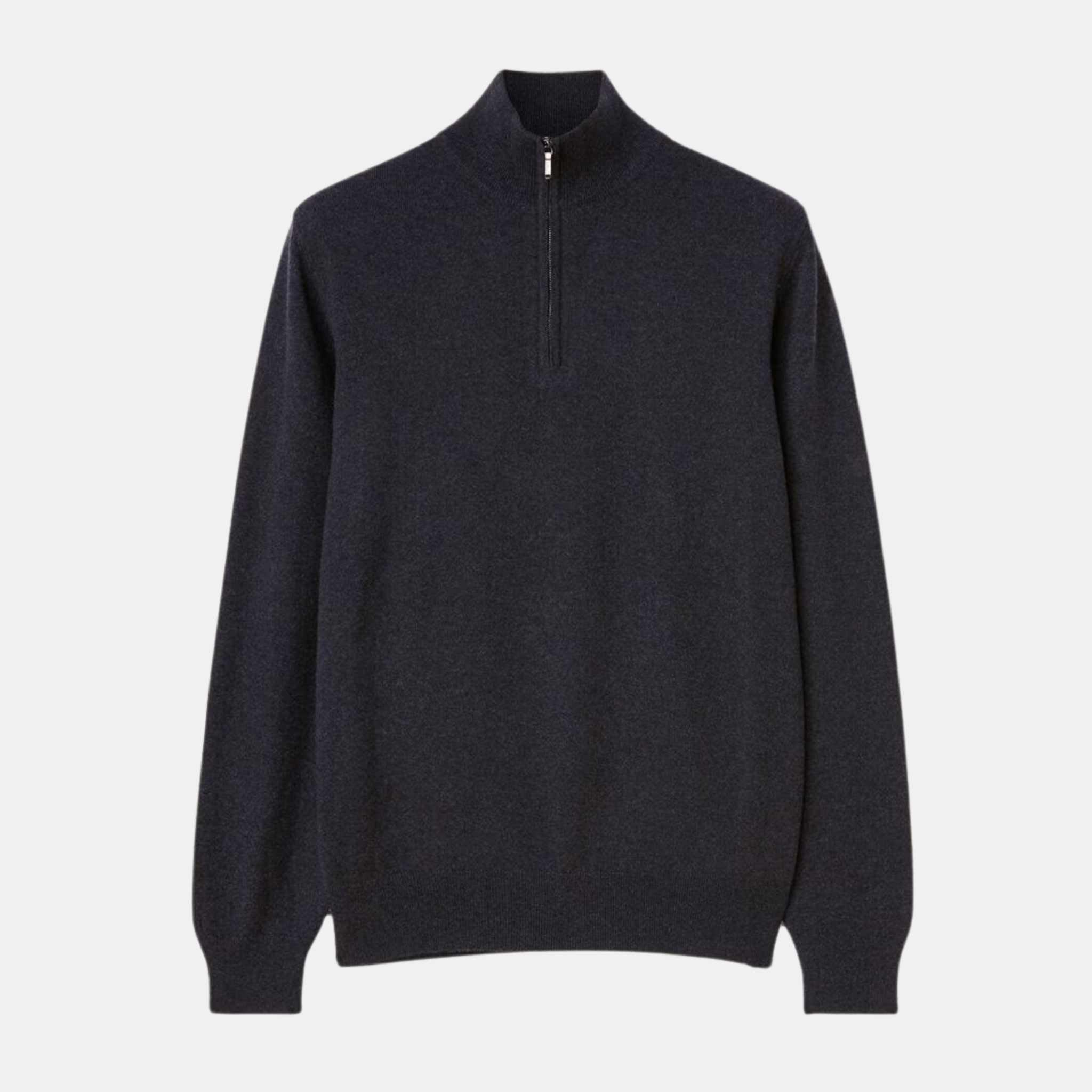 Classic Half-Zip Baby Cashmere Sweater