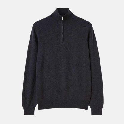 Classic Half-Zip Baby Cashmere Sweater