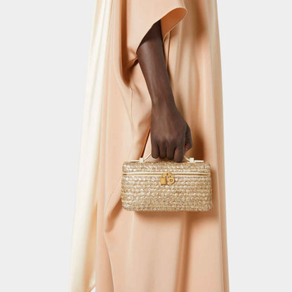 Extra Pocket L19 Calfskin And Silk Satin Fabric
