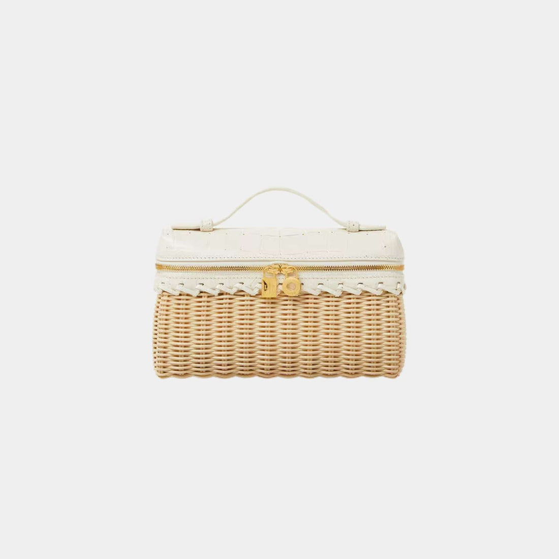 Extra Pocket L19 East-West Wicker in Alligator Leather