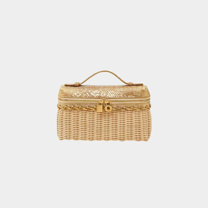 Extra Pocket L19 East West Wicker RATTAN And Lizard Skin