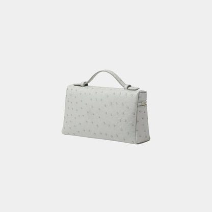 Extra Pocket L19 In Ostrich Leather