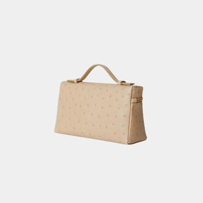 Extra Pocket L19 In Ostrich Leather