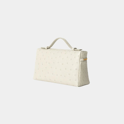 Extra Pocket L19 In Ostrich Leather