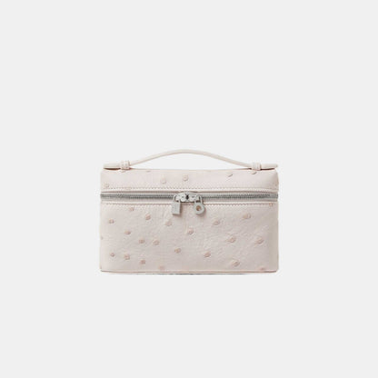 Extra Pocket Mini Pouch Ostrich Leather