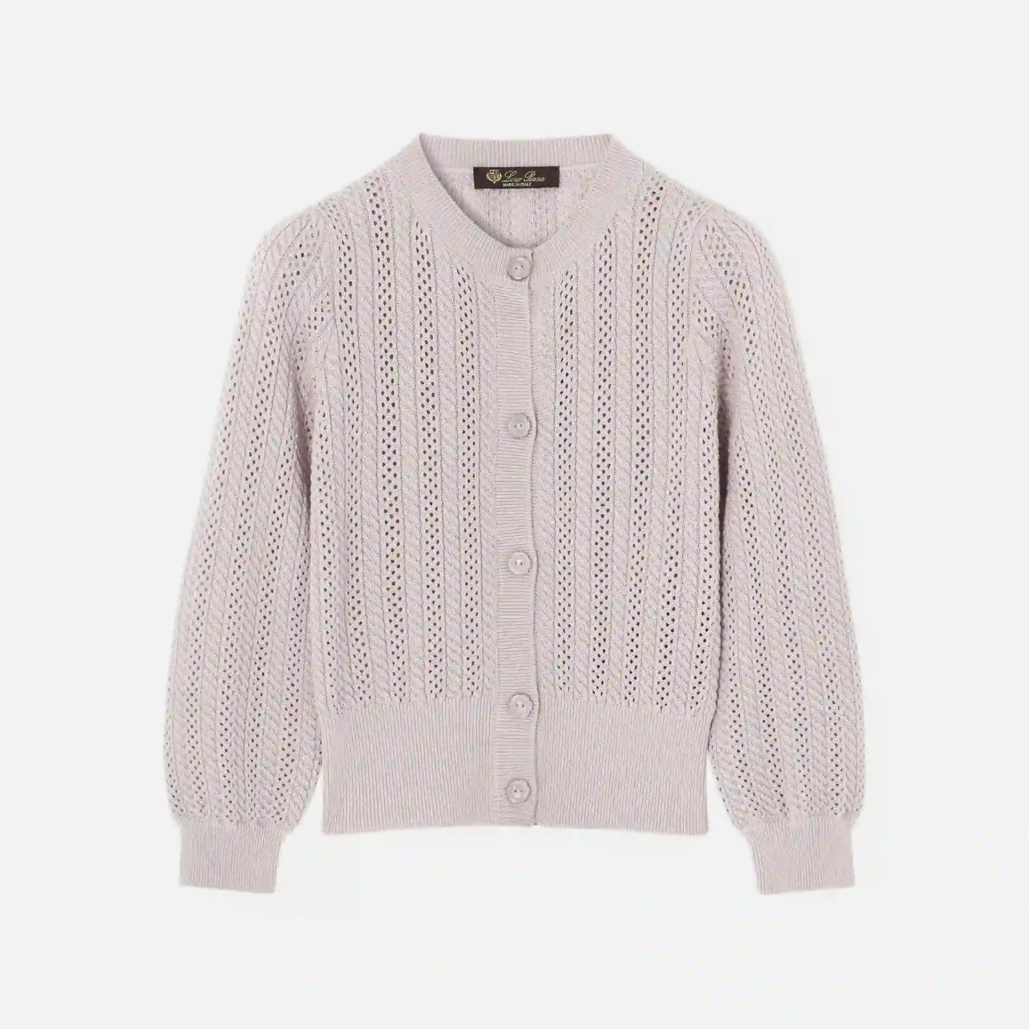 Kids Cherie Cardigan in Virgin Wool Silk Cashmere