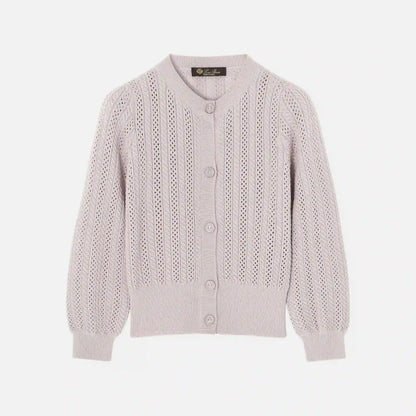 Kids Cherie Cardigan in Virgin Wool Silk Cashmere