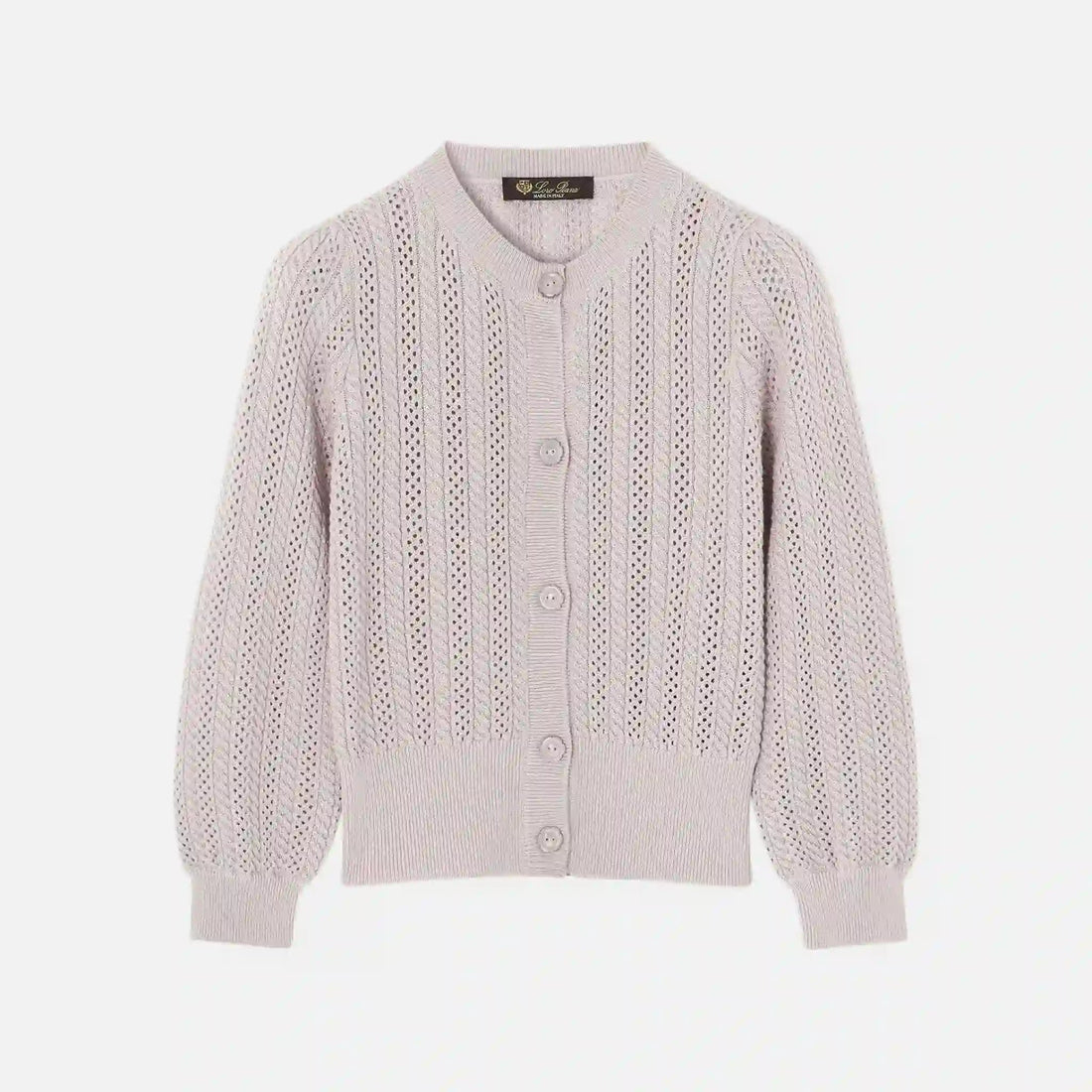 Kids Cherie Cardigan in Virgin Wool Silk Cashmere