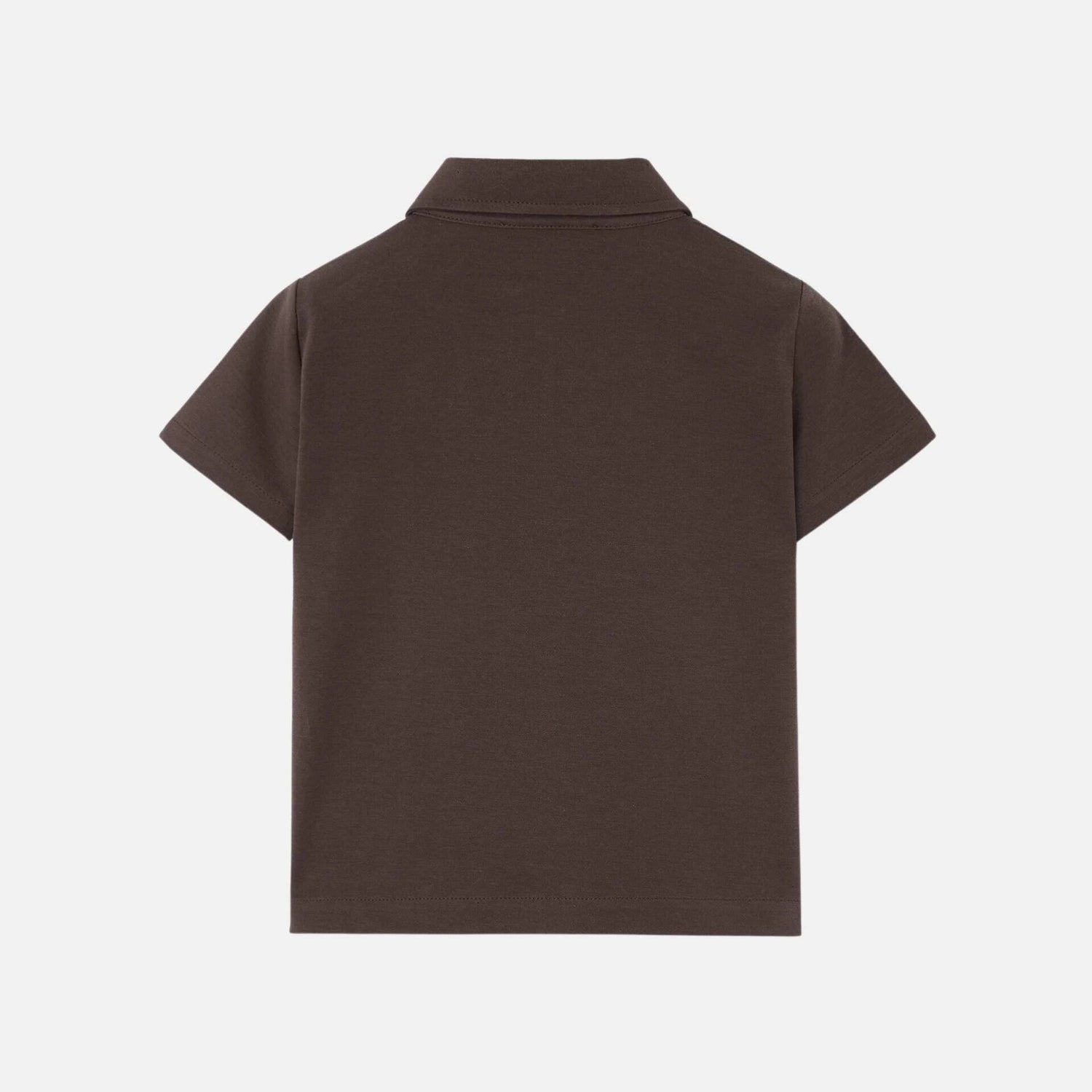 Kids My T Open Polo Shirt Cotton