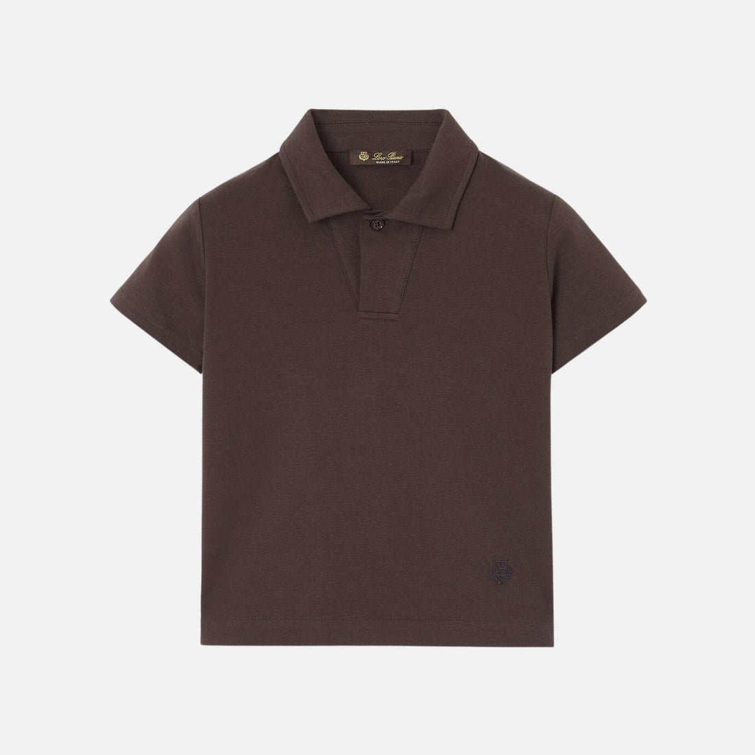 Kids My T Open Polo Shirt Cotton