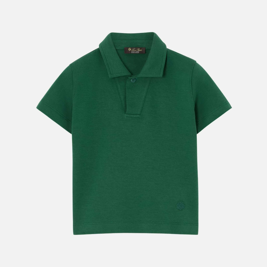 Kids My T Open Polo Shirt Cotton