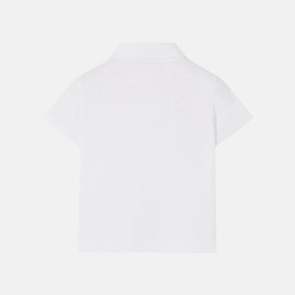 Kids My T Open Polo Shirt Cotton