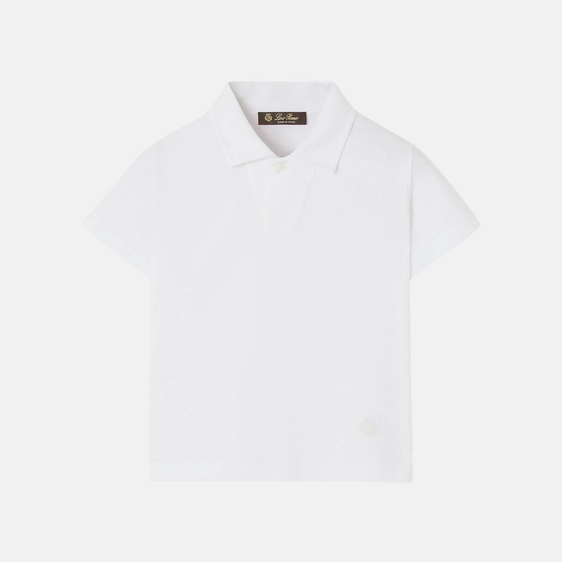 Kids My T Open Polo Shirt Cotton