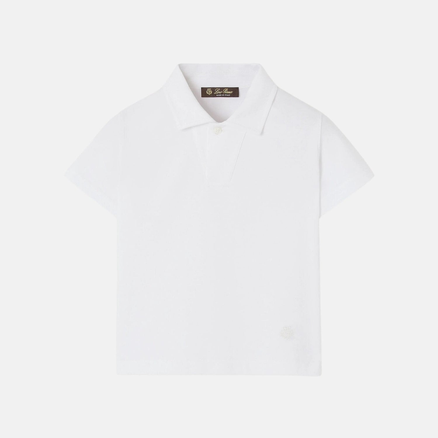 Kids My T Open Polo Shirt Cotton