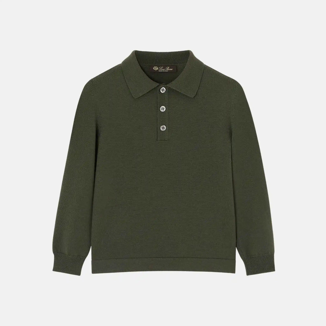 Kids Wonderland Polo Jumper in Wish Wool