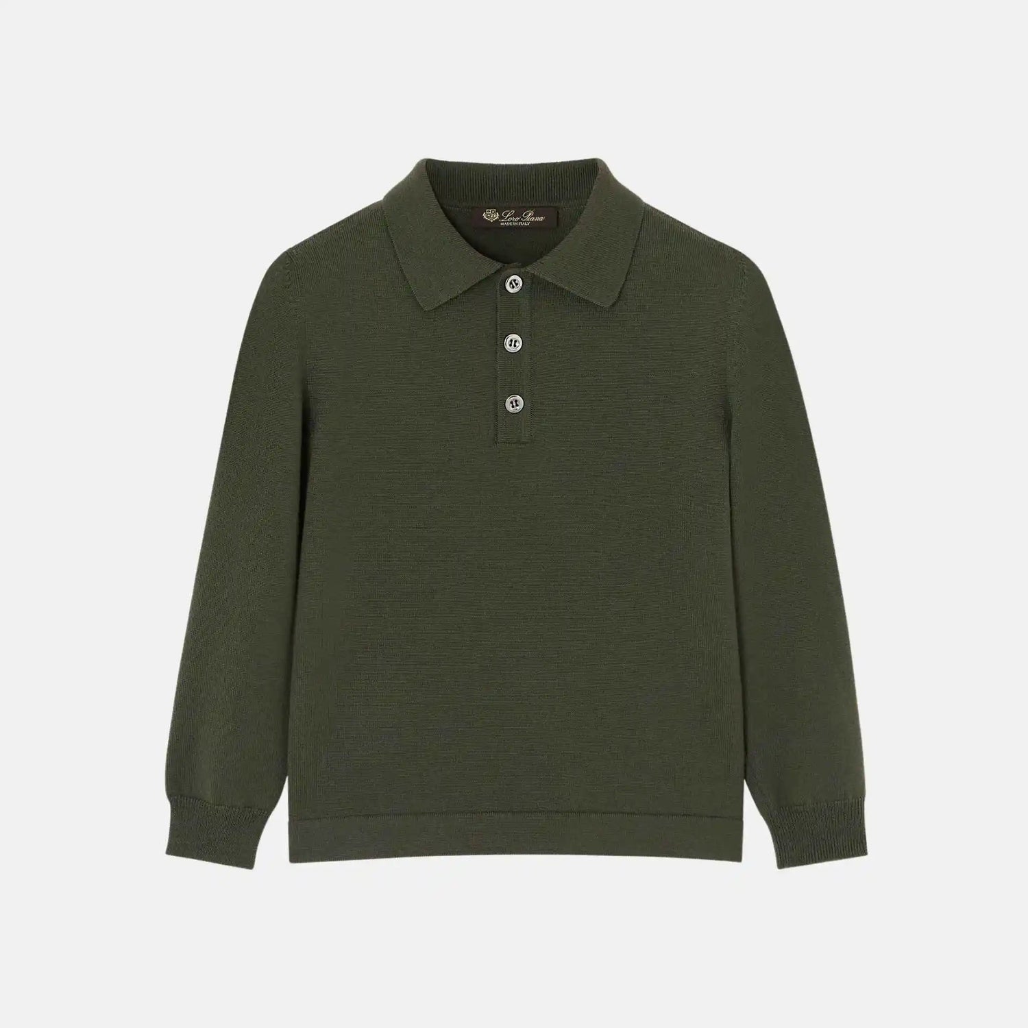Kids Wonderland Polo Jumper in Wish Wool