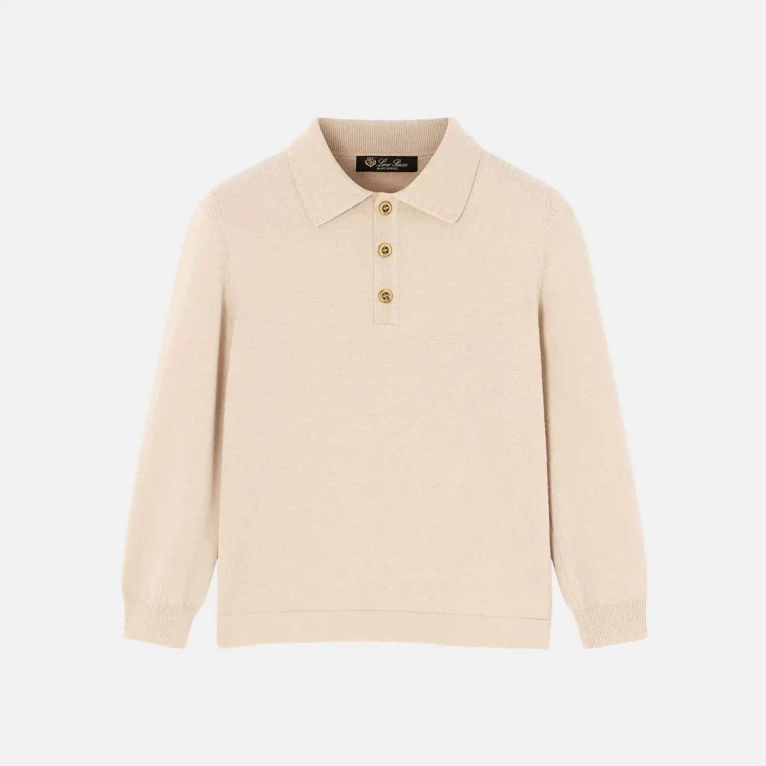 Kids Wonderland Polo Jumper in Wish Wool