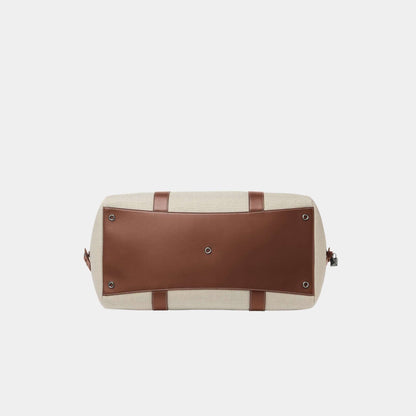 Loom Weekender Bag L42 Cotton-Linen And Calfskin