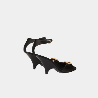 Olympia Heeled Sandal Bejewelled Buckle