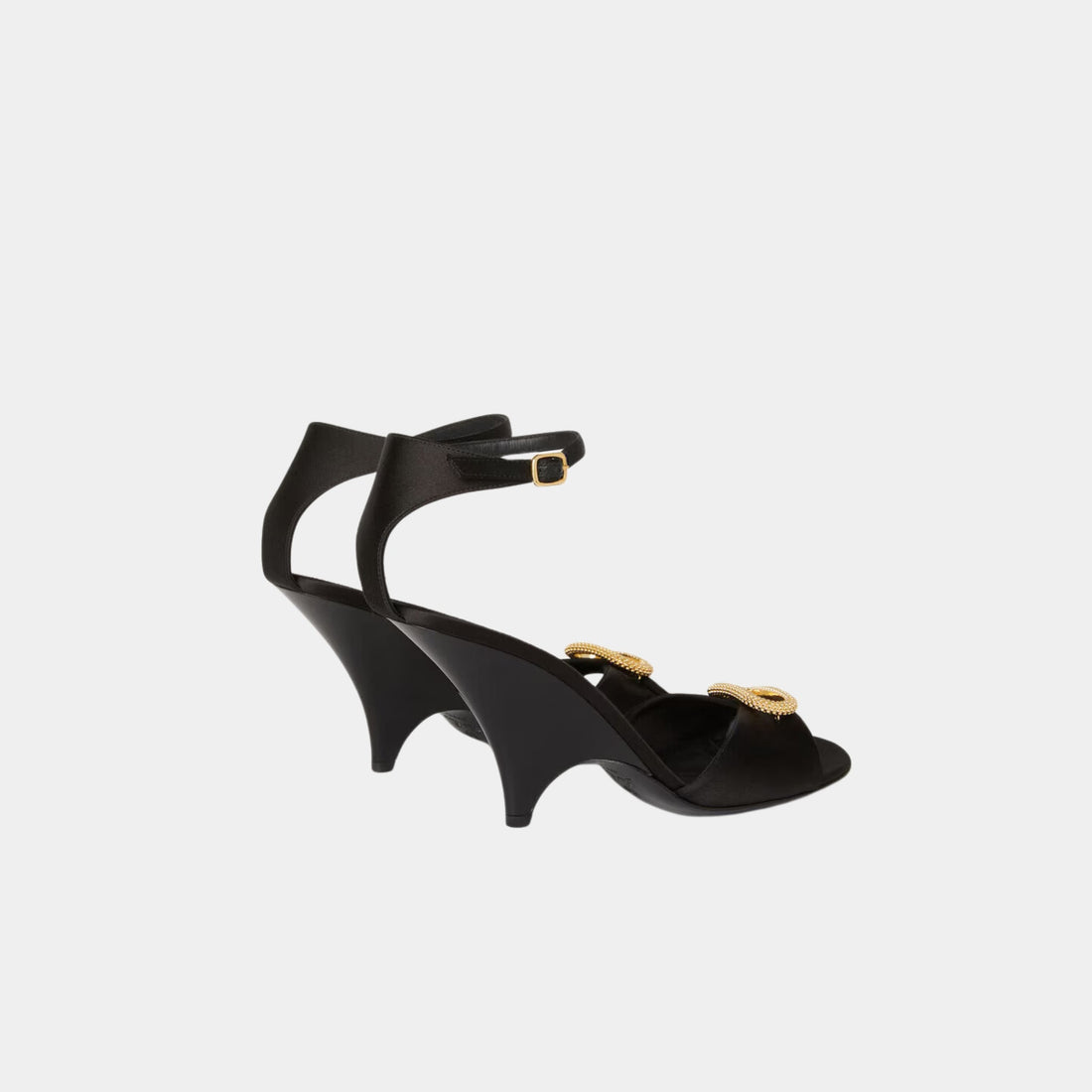 Olympia Heeled Sandal Bejewelled Buckle