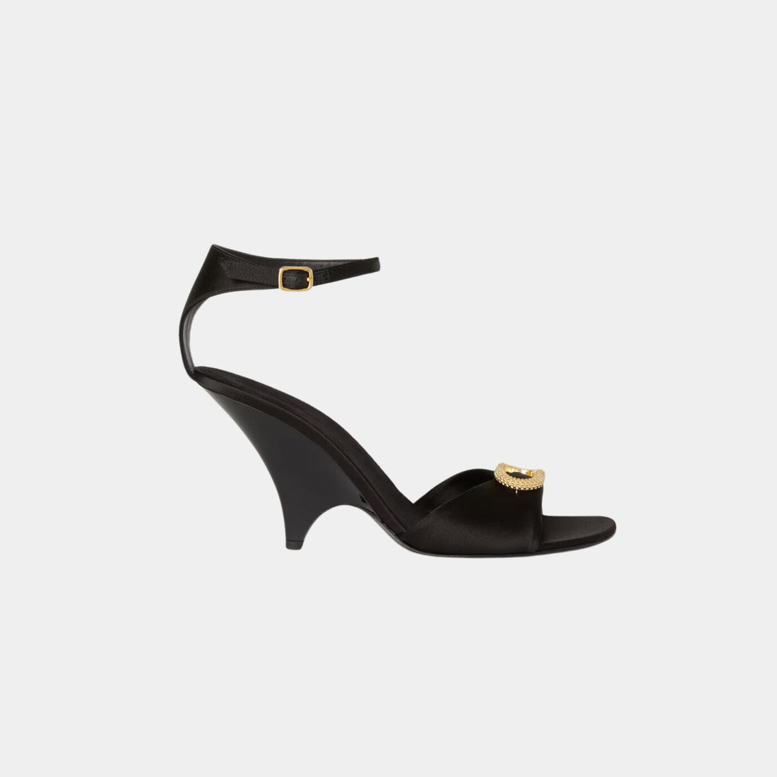 Olympia Heeled Sandal Bejewelled Buckle