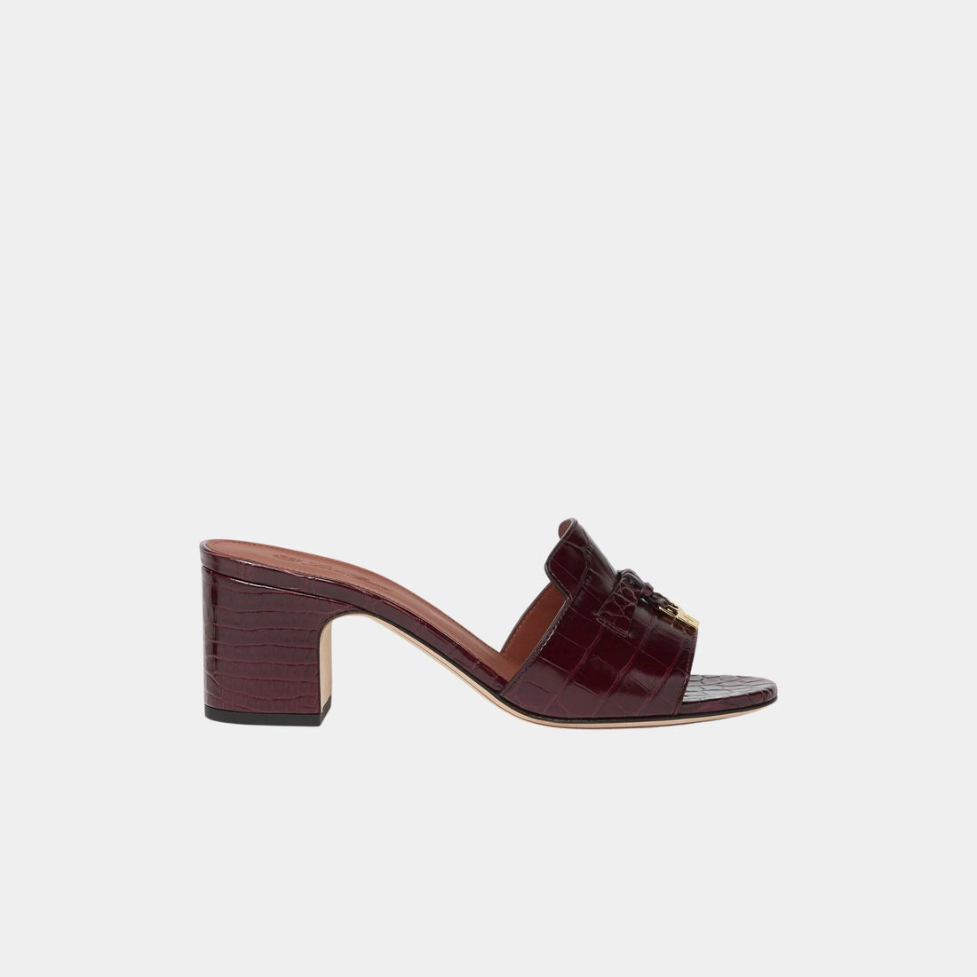 Summer Charms Heeled Sandal in Crocodile Leather